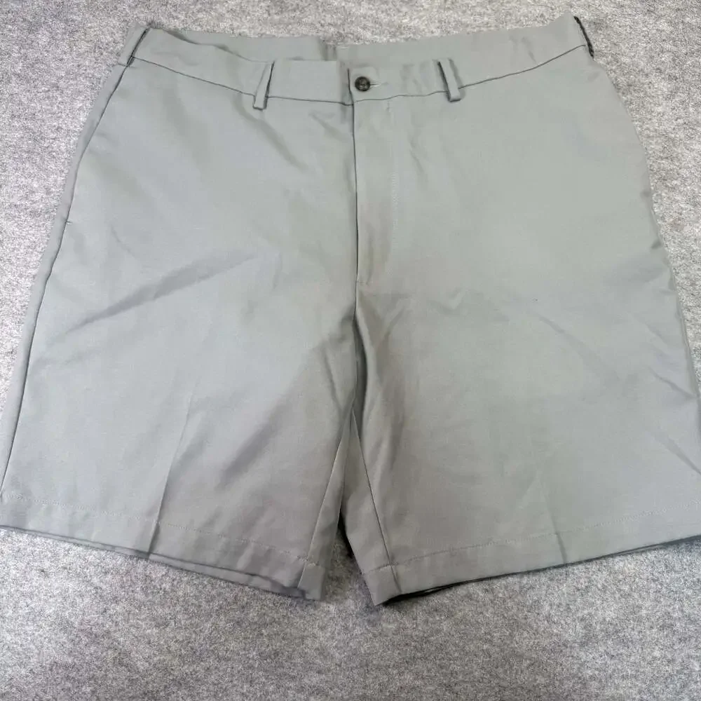 Pro Tour Men's Gray Flat Front Golf Shorts Size 38